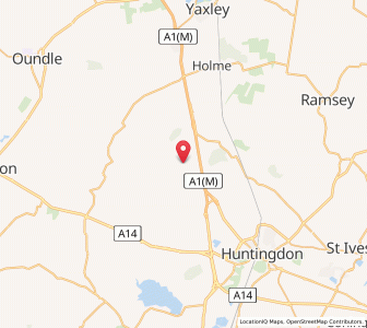 Map of Coppingford, EnglandEngland