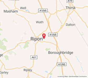 Map of Copt Hewick, EnglandEngland