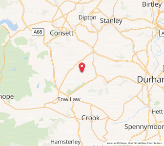 Map of Cornsay, EnglandEngland