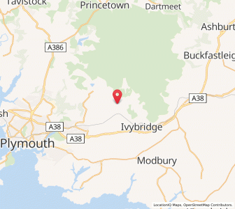 Map of Cornwood, EnglandEngland