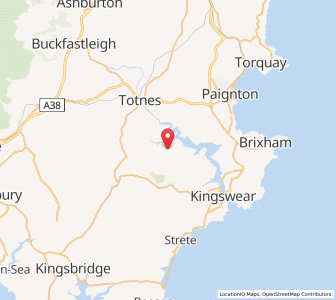 Map of Cornworthy, EnglandEngland