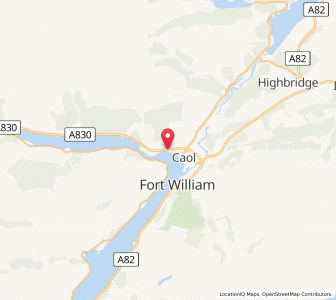 Map of Corpach, ScotlandScotland