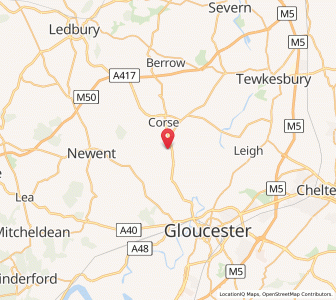 Map of Corse, EnglandEngland