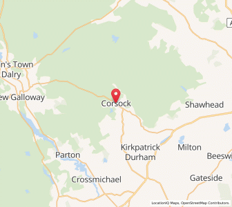 Map of Corsock, ScotlandScotland