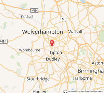 Map of Coseley, EnglandEngland