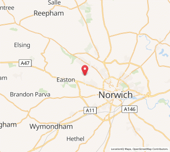 Map of Costessey, EnglandEngland