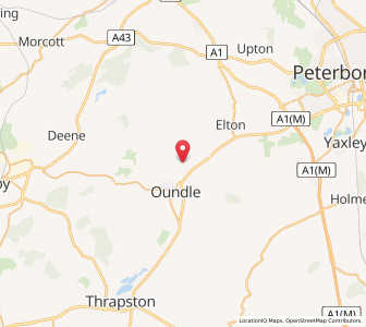 Map of Cotterstock, EnglandEngland