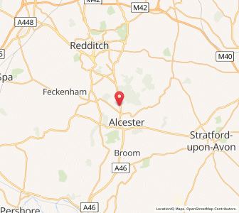 Map of Coughton, EnglandEngland