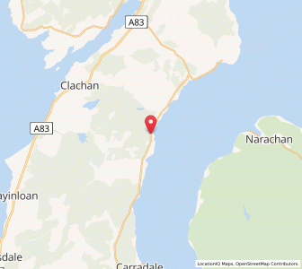 Map of Cour, ScotlandScotland