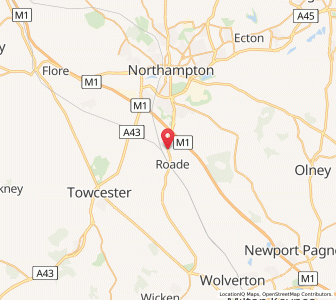 Map of Courteenhall, EnglandEngland