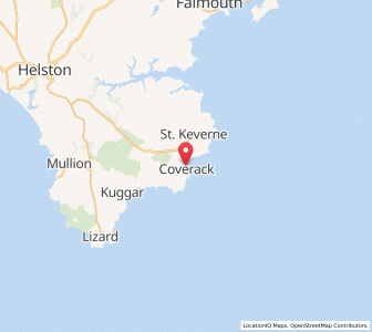 Map of Coverack, EnglandEngland