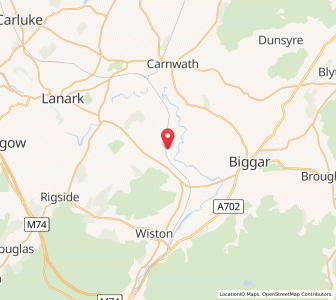 Map of Covington, ScotlandScotland