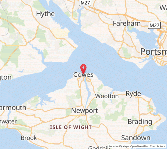 Map of Cowes, EnglandEngland