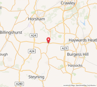 Map of Cowfold, EnglandEngland