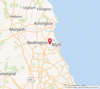 Map of Cowpen, EnglandEngland