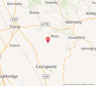 Map of Coxwold, EnglandEngland