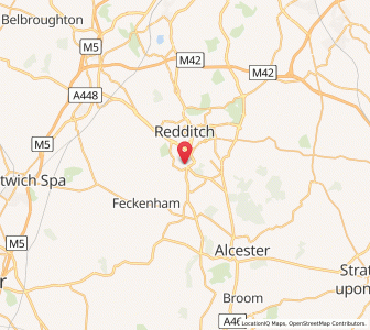 Map of Crabbs Cross, EnglandEngland