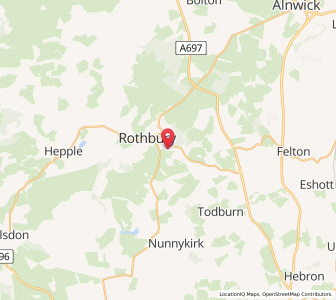 Map of Cragside, EnglandEngland