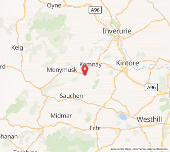 Map of Craigearn, ScotlandScotland