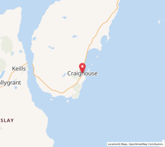 Map of Craighouse, ScotlandScotland