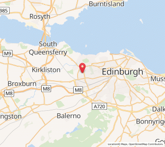 Map of Cramond Bridge, ScotlandScotland