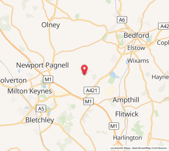Map of Cranfield, EnglandEngland