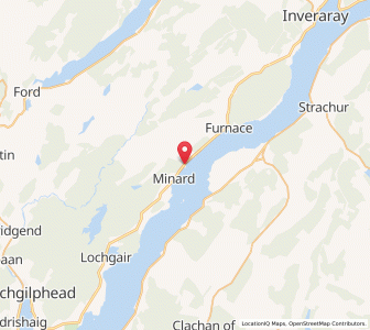 Map of Crarae, ScotlandScotland