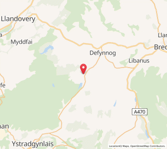 Map of Cray, WalesWales