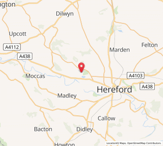 Map of Credenhill, EnglandEngland