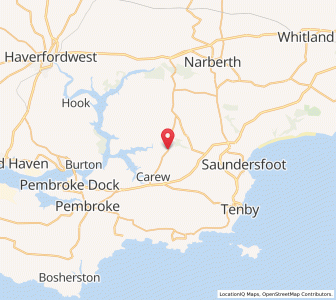 Map of Cresselly, WalesWales