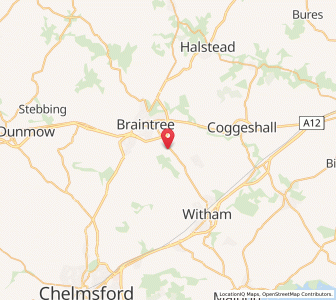 Map of Cressing, EnglandEngland