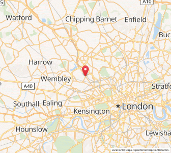 Map of Cricklewood, EnglandEngland