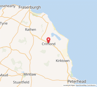 Map of Crimond, ScotlandScotland