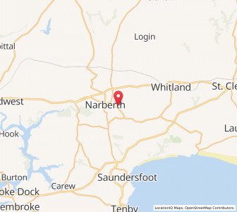 Map of Crinow, WalesWales