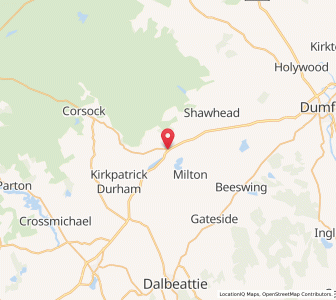 Map of Crocketford, ScotlandScotland