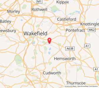 Map of Crofton West Yorks, EnglandEngland