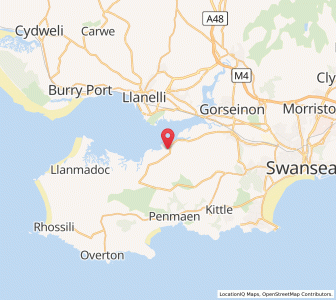 Map of Crofty, WalesWales