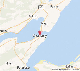 Map of Cromarty, ScotlandScotland