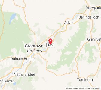 Map of Cromdale, ScotlandScotland