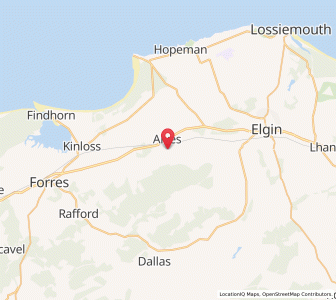 Map of Crook of Alves, ScotlandScotland