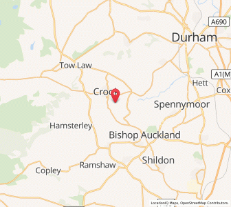 Map of Crook, EnglandEngland