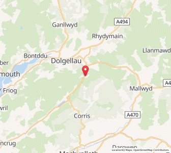 Map of Cross Foxes, WalesWales