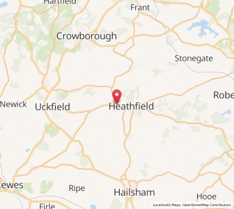 Map of Cross in Hand, EnglandEngland