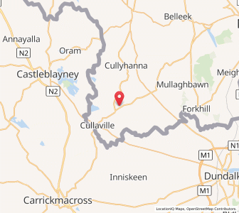 Map of Crossmaglen, Northern IrelandNorthern Ireland
