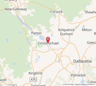 Map of Crossmichael, ScotlandScotland