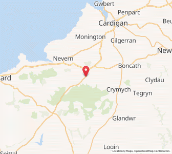 Map of Crosswell, WalesWales