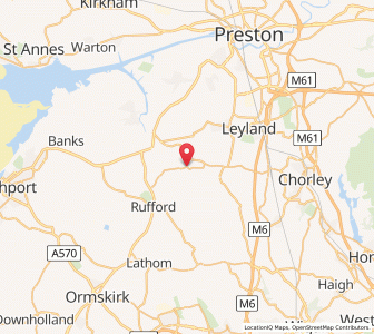 Map of Croston, EnglandEngland