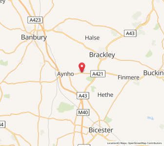 Map of Croughton, EnglandEngland