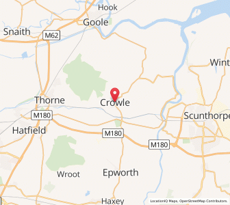 Map of Crowle, EnglandEngland