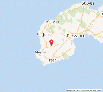 Map of Crows-an-Wra, EnglandEngland